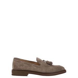 Brunello Cucinelli Men Suede Moccasins With Tassels